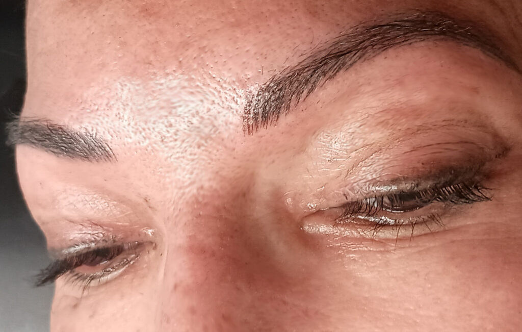 eyebrow permanent makeup before after